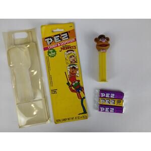 Vintage Muppets Fozzie Bear Pez Dispenser - Open Box